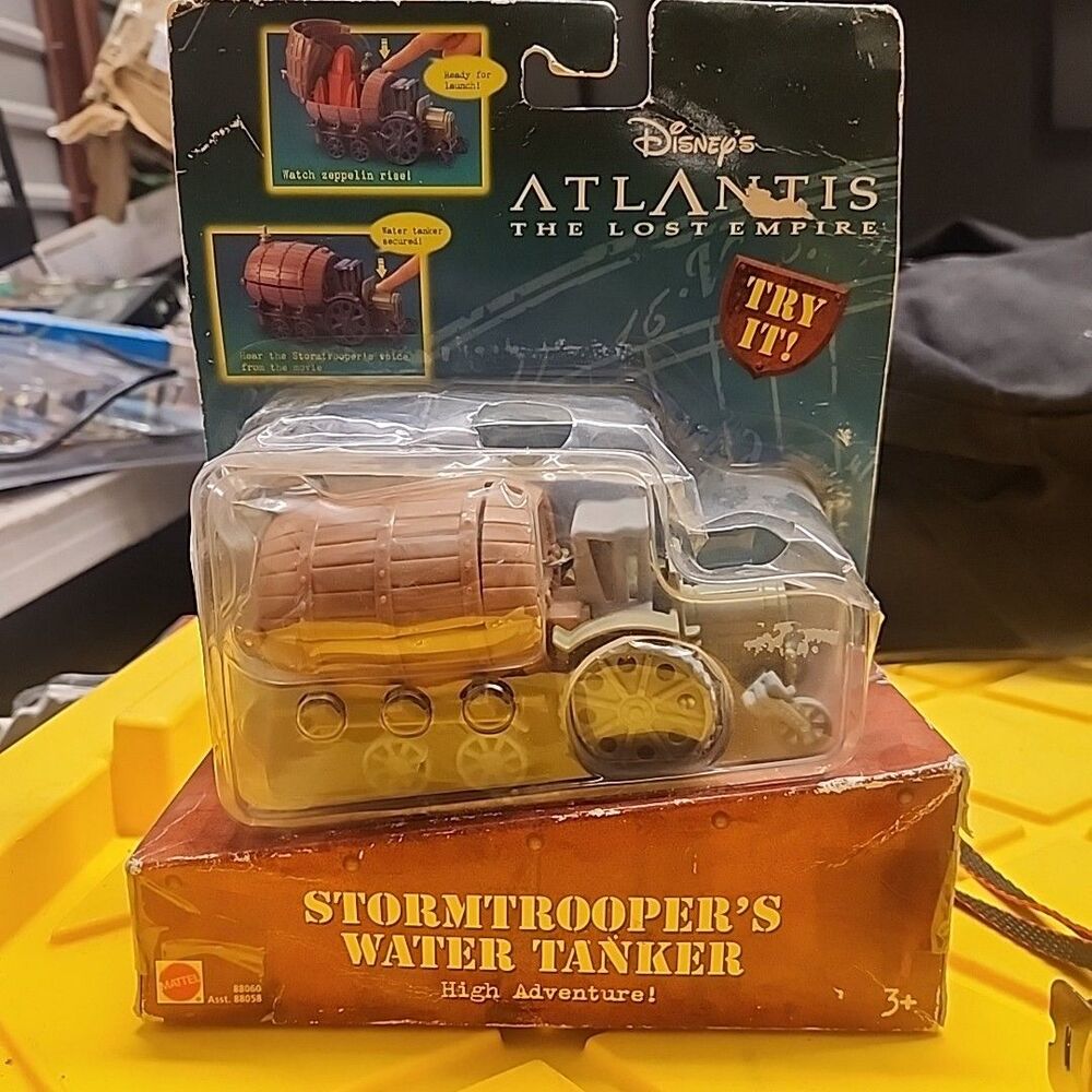 New Mattel Disney's Atlantis The Lost Empire Stormtrooper's Water Tanker READ